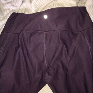 lightly worn wine berry leggings
